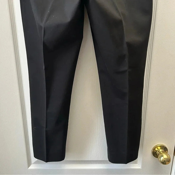 Ricki’s Slim Fit Ankle Slit Cropped Pants Cotton Sateen Black Size 0 - Picture 9 of 16